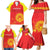 Custom Kyrgyzstan Football Family Matching Mermaid Dress and Hawaiian Shirt Go White Falcons Sporty Style - Wonder Print Shop