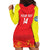 Custom Kyrgyzstan Football Hoodie Dress Go White Falcons Sporty Style - Wonder Print Shop