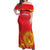 Custom Kyrgyzstan Football Off Shoulder Maxi Dress Go White Falcons Sporty Style - Wonder Print Shop