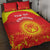 Custom Kyrgyzstan Football Quilt Bed Set Go White Falcons Sporty Style