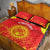 Custom Kyrgyzstan Football Quilt Bed Set Go White Falcons Sporty Style