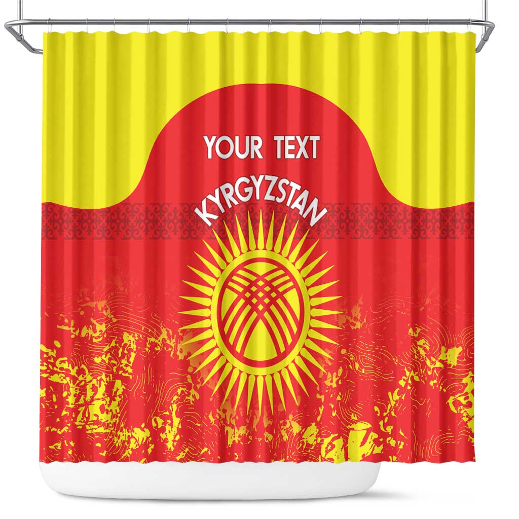 Custom Kyrgyzstan Football Shower Curtain Go White Falcons Sporty Style