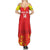 Custom Kyrgyzstan Football Summer Maxi Dress Go White Falcons Sporty Style