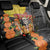 Mexico Dia De Los Muertos Back Car Seat Cover Sugar Skull Sombrero Aztec Pattern - Wonder Print Shop