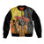 Mexico Dia De Los Muertos Bomber Jacket Sugar Skull Sombrero Aztec Pattern - Wonder Print Shop