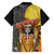 Mexico Dia De Los Muertos Family Matching Long Sleeve Bodycon Dress and Hawaiian Shirt Sugar Skull Sombrero Aztec Pattern