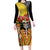 Mexico Dia De Los Muertos Family Matching Long Sleeve Bodycon Dress and Hawaiian Shirt Sugar Skull Sombrero Aztec Pattern