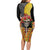 Mexico Dia De Los Muertos Family Matching Long Sleeve Bodycon Dress and Hawaiian Shirt Sugar Skull Sombrero Aztec Pattern