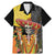 Mexico Dia De Los Muertos Family Matching Mermaid Dress and Hawaiian Shirt Sugar Skull Sombrero Aztec Pattern