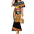 Mexico Dia De Los Muertos Family Matching Mermaid Dress and Hawaiian Shirt Sugar Skull Sombrero Aztec Pattern