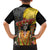 Mexico Dia De Los Muertos Family Matching Off The Shoulder Long Sleeve Dress and Hawaiian Shirt Sugar Skull Sombrero Aztec Pattern