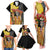 Mexico Dia De Los Muertos Family Matching Tank Maxi Dress and Hawaiian Shirt Sugar Skull Sombrero Aztec Pattern