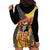 Mexico Dia De Los Muertos Hoodie Dress Sugar Skull Sombrero Aztec Pattern