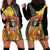 Mexico Dia De Los Muertos Hoodie Dress Sugar Skull Sombrero Aztec Pattern