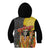 Mexico Dia De Los Muertos Kid Hoodie Sugar Skull Sombrero Aztec Pattern