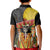 Mexico Dia De Los Muertos Kid Polo Shirt Sugar Skull Sombrero Aztec Pattern