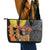 Mexico Dia De Los Muertos Leather Tote Bag Sugar Skull Sombrero Aztec Pattern - Wonder Print Shop