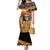 Mexico Dia De Los Muertos Mermaid Dress Sugar Skull Sombrero Aztec Pattern