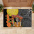 Mexico Dia De Los Muertos Rubber Doormat Sugar Skull Sombrero Aztec Pattern