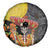 Mexico Dia De Los Muertos Spare Tire Cover Sugar Skull Sombrero Aztec Pattern