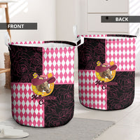 Melbourne Cup Australia Laundry Basket Diamond Horse Racing Silks Inspired Pink