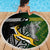 New Zealand and South Africa Rugby Beach Blanket 2023 World Cup Final All Black Springboks Together - Wonder Print Shop