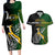 Personalised New Zealand and South Africa Rugby Couples Matching Long Sleeve Bodycon Dress and Hawaiian Shirt 2023 World Cup Final All Black Springboks Together - Wonder Print Shop