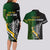 Personalised New Zealand and South Africa Rugby Couples Matching Long Sleeve Bodycon Dress and Hawaiian Shirt 2023 World Cup Final All Black Springboks Together - Wonder Print Shop