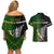 Personalised New Zealand and South Africa Rugby Couples Matching Off Shoulder Short Dress and Hawaiian Shirt 2023 World Cup Final All Black Springboks Together - Wonder Print Shop