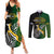 Personalised New Zealand and South Africa Rugby Couples Matching Summer Maxi Dress and Long Sleeve Button Shirt 2023 World Cup Final All Black Springboks Together - Wonder Print Shop