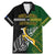 Personalised New Zealand and South Africa Rugby Family Matching Mermaid Dress and Hawaiian Shirt 2023 World Cup Final All Black Springboks Together - Wonder Print Shop