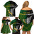 Personalised New Zealand and South Africa Rugby Family Matching Off Shoulder Short Dress and Hawaiian Shirt 2023 World Cup Final All Black Springboks Together - Wonder Print Shop