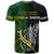 Personalised New Zealand and South Africa Rugby T Shirt 2023 World Cup Final All Black With Springboks LT14