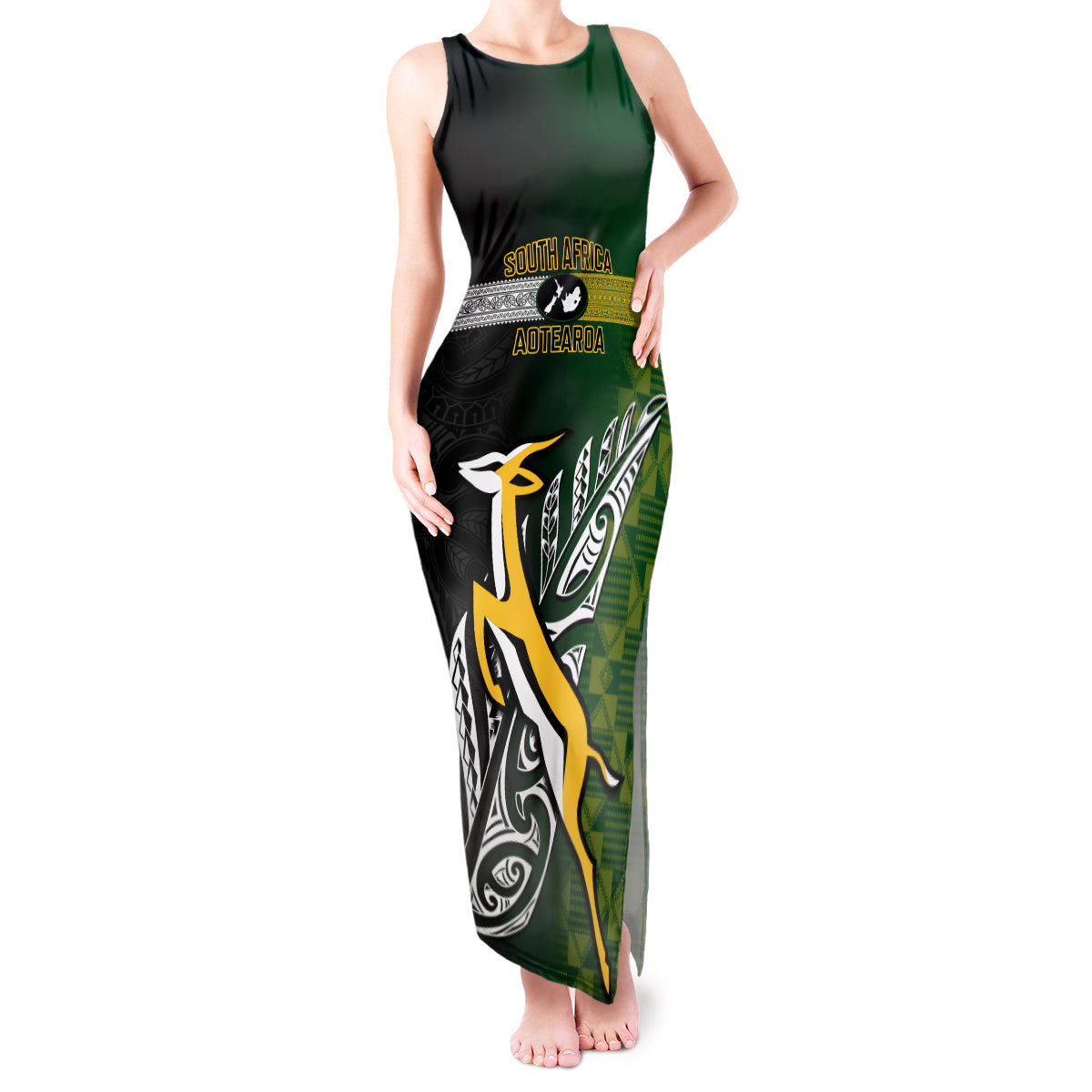 personalised-new-zealand-and-south-africa-rugby-tank-maxi-dress-2023-world-cup-final-all-black-springboks-together