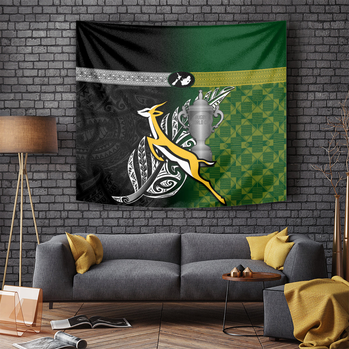 personalised-new-zealand-and-south-africa-rugby-tapestry-2023-world-cup-final-all-black-springboks-together