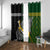 New Zealand and South Africa Rugby Window Curtain 2023 World Cup Final All Black Springboks Together - Wonder Print Shop