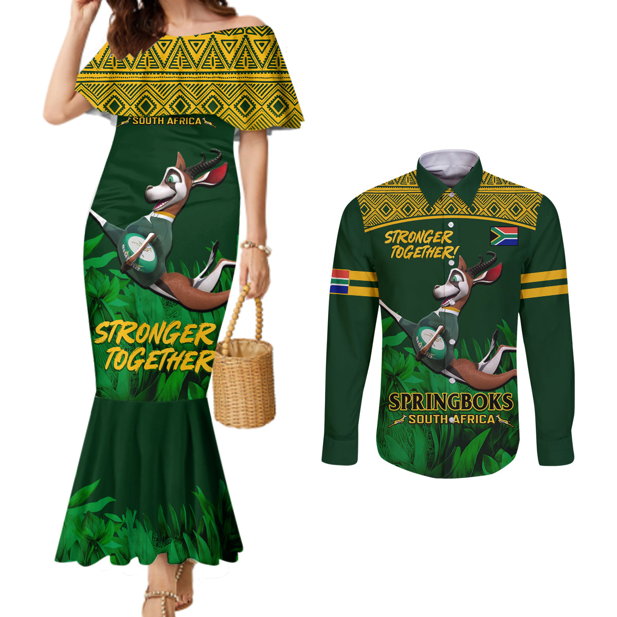 south-africa-rugby-couples-matching-mermaid-dress-and-long-sleeve-button-shirt-go-bokke-world-cup-champions-history