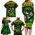 South Africa Rugby Family Matching Long Sleeve Bodycon Dress and Hawaiian Shirt Go Bokke World Cup Champions History - Wonder Print Shop