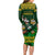 South Africa Rugby Long Sleeve Bodycon Dress Go Bokke World Cup Champions History - Wonder Print Shop