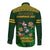 South Africa Rugby Long Sleeve Button Shirt Go Bokke World Cup Champions History - Wonder Print Shop