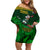 South Africa Rugby Off Shoulder Short Dress Go Bokke World Cup Champions History - Wonder Print Shop