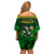 South Africa Rugby Off Shoulder Short Dress Go Bokke World Cup Champions History - Wonder Print Shop