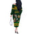 South Africa Rugby Off The Shoulder Long Sleeve Dress Go Bokke World Cup Champions History - Wonder Print Shop