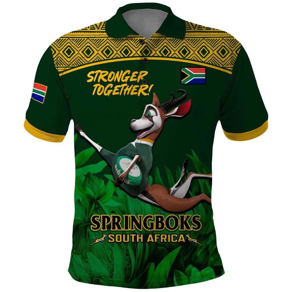 South Africa Rugby Polo Shirt Go Bokke World Cup Champions History - Wonder Print Shop