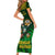 South Africa Rugby Short Sleeve Bodycon Dress Go Bokke World Cup Champions History - Wonder Print Shop