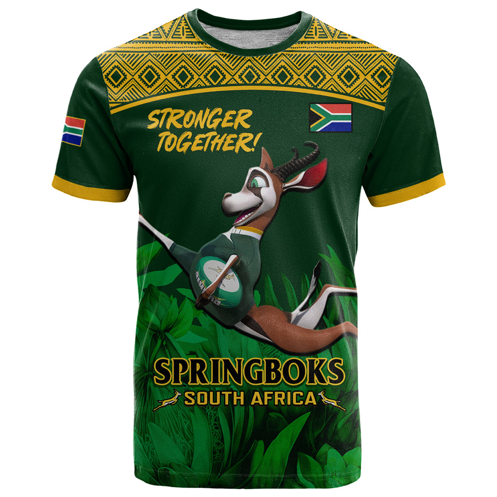 South Africa Rugby T Shirt Go Bokke World Cup Champions History - Wonder Print Shop