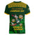 South Africa Rugby Women V Neck T Shirt Go Bokke World Cup Champions History - Wonder Print Shop