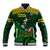 Custom South Africa Rugby Baseball Jacket Go Bokke World Cup Champions History - Wonder Print Shop