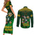 Custom South Africa Rugby Couples Matching Short Sleeve Bodycon Dress and Long Sleeve Button Shirt Go Bokke World Cup Champions History - Wonder Print Shop