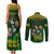 Custom South Africa Rugby Couples Matching Tank Maxi Dress and Long Sleeve Button Shirt Go Bokke World Cup Champions History - Wonder Print Shop